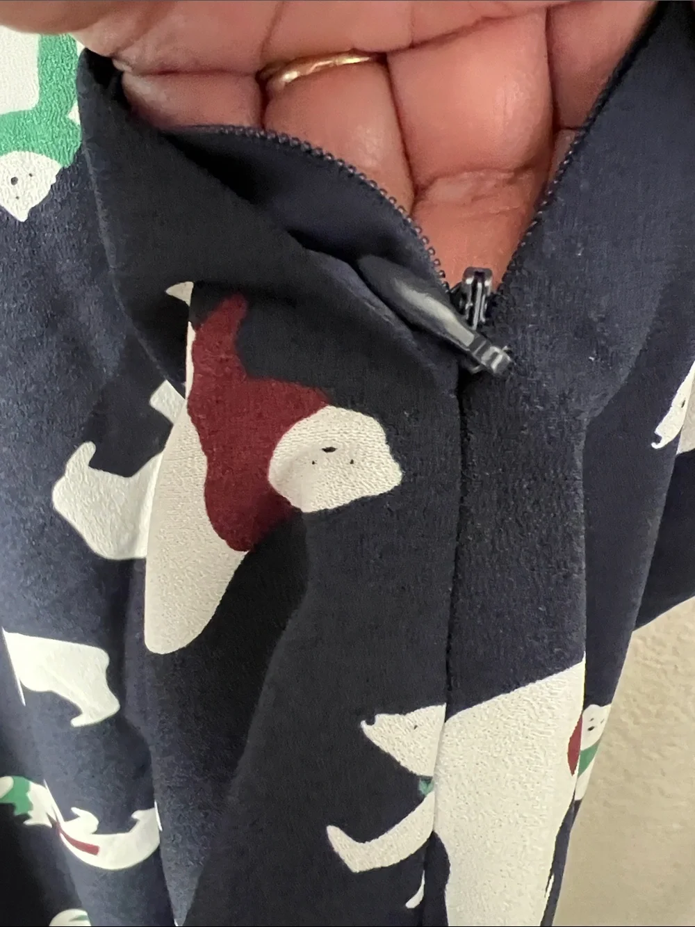ModCloth Short Sleeve Polar Bear Dress Size 8